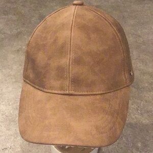 STEVE Madden Brix distressed faux leather baseball cap